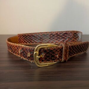 Vintage imported snake skin belt